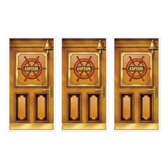 Beistle Plastic Cruise Ship Captain Door Covers 5 X 30 Set Of 3 – Or Pirate