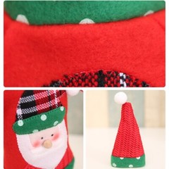 Christmas Wine Bottle Cover Hat Decorations Knitted Sweater Santa Wine