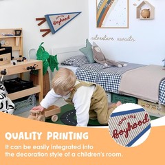 Long Live Boyhood Banner Boy Room Decor, Vintage Boyhood Pennant Felt Banner …