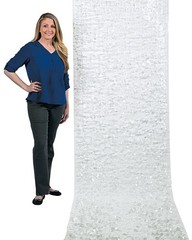 Shiny White Petals Parade Float Backdrop 15-Ftx3-Ft Sheet Roll Party Decor #281