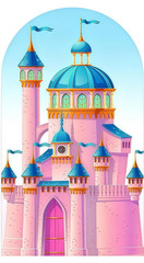 Princess Castle Birthday Party Arch Backdrop Cover Background Photo Decor