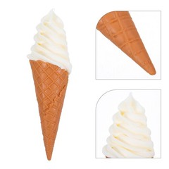 jojofuny Fake Ice Cream Cones White Mini Artificial Ice Cream Cone Models for…