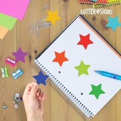 Paper Star Cutouts 108 PCS 3×3 inch Cut Out Shapes for Bulletin Board Craft