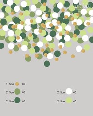 Letjolt Green Dot 200pcs Confetti Glitter Golden Nature Garden Theme Baby Sho…