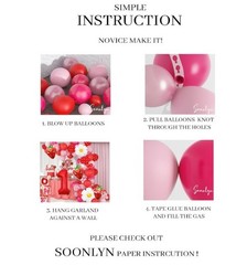 Berry First Birthday Decor 12Ft Strawberry Balloon Arch Kit with Strawberry Ball