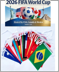 10M 33FT Union Jack Double Sided Fabric 28 x 9×6 Flags Bunting