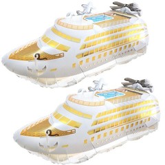 2PCS Cruise Ship Foil Balloons, Ocean Boat Yacht Balloons for Summer Beach Po…
