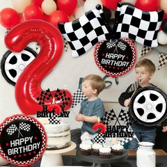 Racing Car Balloons Need Four Speed Decorations for Boys, 40 inch Race Car Ba…
