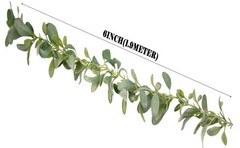 6.2ft Artificial Lambs Ear Greenery Vine Flocked Lambs Ear Garland Soft Faux