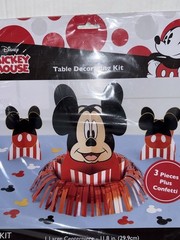 Disney Mickey Mouse Party Decor Kit & Happy Birthday Banner Bundle NIP