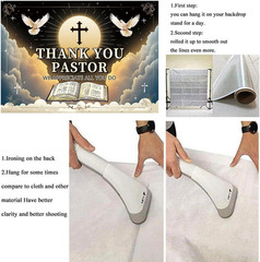 Thank You Pastor Banner Backdrop 7X5Ft Pastor Appreciation Week Background