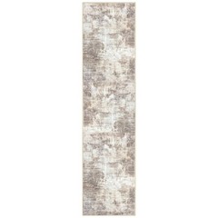 IOHOUZE Abstract Runner Rug 3′ x 12′ (Runner), Gold/Yellow/Brown/Beige/White