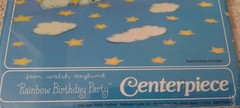 Vtg 80s Hallmark Joan Walsh Anglund Rainbow Birthday Party Centerpiece Sealed