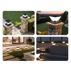 IP65 Rated Solar Post Cap Light for Patio Borders and Gate Pillars Outdoor Use
