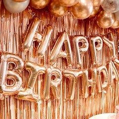 Rose Gold birthday decorations for women ，happy birthday party decorations fo…