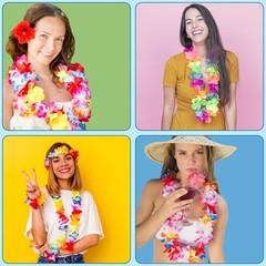 Luau Party Decorations – 24 Pack Leis for Luau Party | Hawaiian Decorations F…