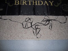 50th Birthday Banner Decoration Extra large black gold