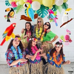 , Large Tropical Bird Decorations – 12×5.3 Inch | Jungle Theme Decorations, L…