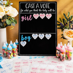 Boy or Girl Voting Board – Interactive Gender Guessing Board – Classic Black Cha