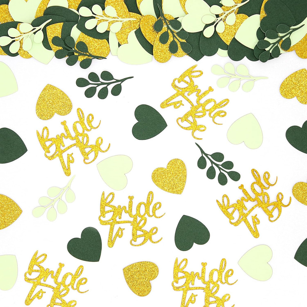 200PC Sage Green Bachelorette Party Decorations Bridal Shower Confetti for Table