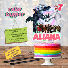How Train Dragon Party Supplies happy birthday centerpiece decoration cupcake