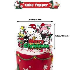 Hello Kitty Party Decora Supplies, Balloon Banner Cake Toppers