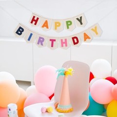 Colorful Happy Birthday Banner – Rainbow Birthday Party Decorations,Bohemian