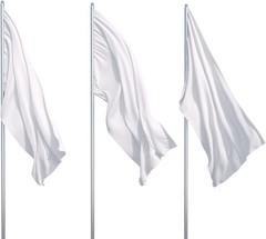 6 Pieces 3 x 5 Feet Flags Solid Color Blank Polyester for Garden Decoration