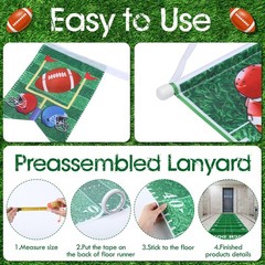 3 Pcs Football Party Decoration Set, Football Porch Signs Sport Theme Floor R…