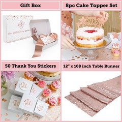 Versatile Rose Gold Theme Party Decorations for Girls, Teens