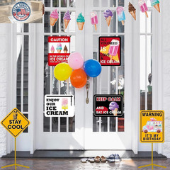 Wernnsal Ice Cream Party Decorations – 9PCS Ice Cream Sign Birthday Party Decora
