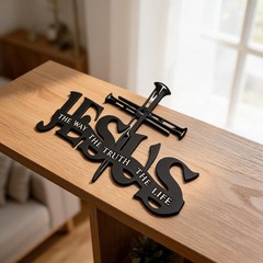 Decorative Metal Praying Hands Christian Wall Art for Entryway and Living Room