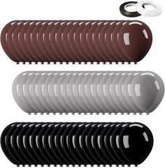 Brown Black Silver Balloons 60 Pcs 12 Inch Latex Party Birthday Decorations Set