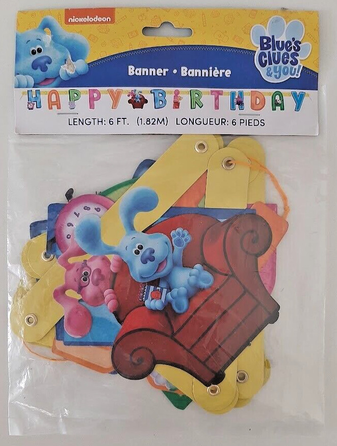 Blues Clues & You Happy Birthday Banner 6 ft. Kids Party Supplies Decoration