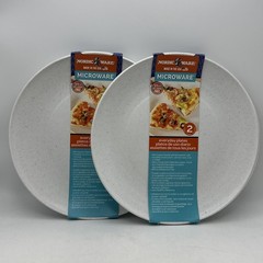 Nordic Ware Microwave Everyday Dinner Plates Set of 4 – 10 Inch White BPA Free