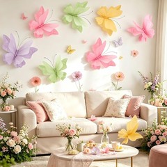 Butterfly Party Decorations, 3D Paper Butterfly Decoration, Hanging Paper But…