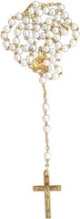 Catholic Christening Kit Handmade Near Mexico City with Rosary Candle Shell
