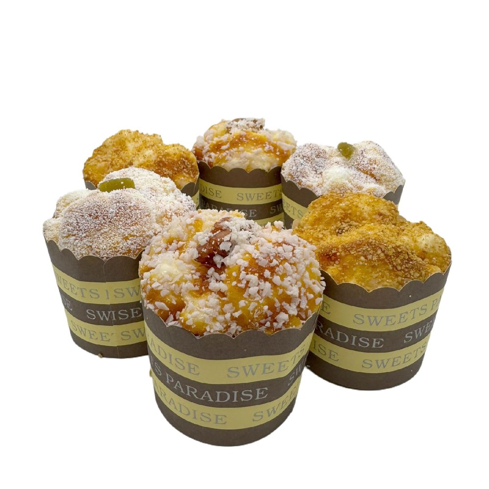 6 Pack Realistic Fake Artificial Cake Simulation Cupcakes Food Display Props