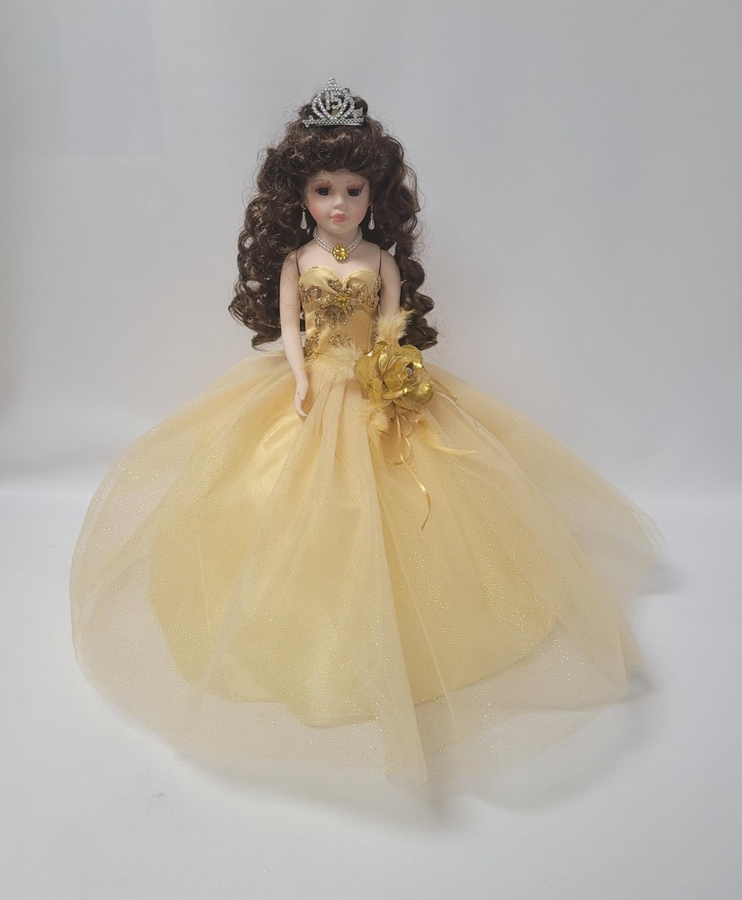 18” Quinceañera Last Doll with Umbrella Dress Stand – Última Muñeca Mis Quinc…