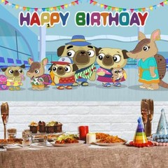 Chip and Potato Party Decorations Birthday Backdrop Banner Background 5x3ft