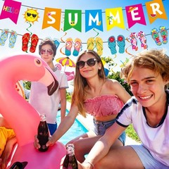 Hello Summer Party Decorations – 17 Pcs Pool Beach Supplies Favors for Home B…