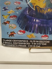 Pokemon Core Table Decorating Kit | Birthday Table Decor | Center Piece Pikachu