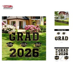 11 Pcs Graduation Yard Sign Decorations Congrats Graduation Lawn Signs 2026 G…
