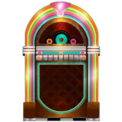 JUKEBOX Lifesize CARDBOARD CUTOUT Standup Standee Poster 50s Fifties Party Prop