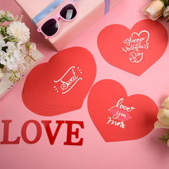36 Pcs Large Red Heart Cutouts Paper Hearts Shape Cut-Outs Red Valentine’S Da…