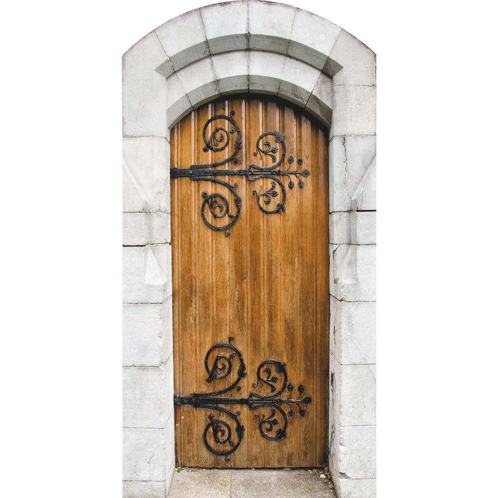 H13686 Christ Church Cathedral Ancient Wood Door Dublin Ireland Cardboard Cutout