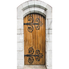 H13686 Christ Church Cathedral Ancient Wood Door Dublin Ireland Cardboard Cutout