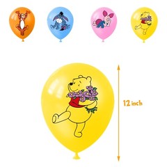 Winnie The Pooh Theme Birthday Party Decorate Set,Banner Balloons Cake Toppers