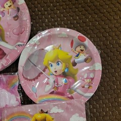 Peach Princess Backdrop Supplies Photography Kids Birthday Decorations 52X36 In
