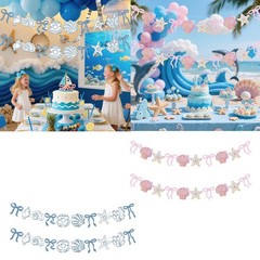 Ocean Coastal Nautical Paper Hanging Decoration for Birthday Weekend Bridal